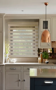 Day Night style roller blind in kitchen
