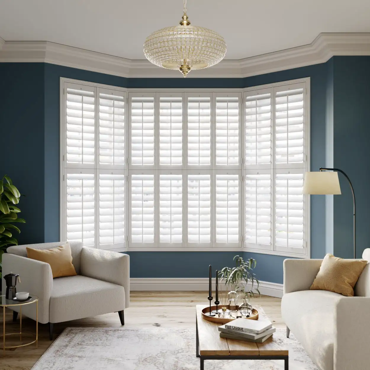Internal Shutters in Bay Window