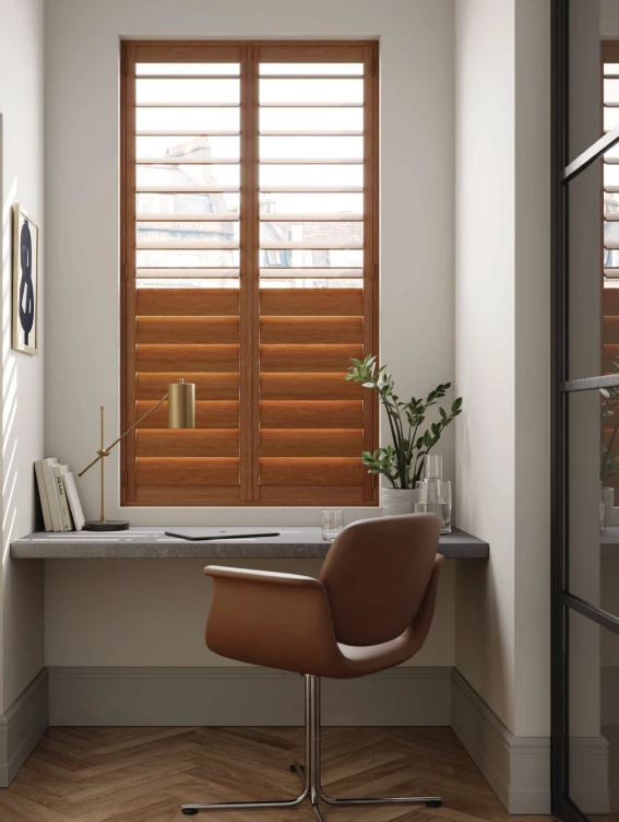 Full height internal window shutter