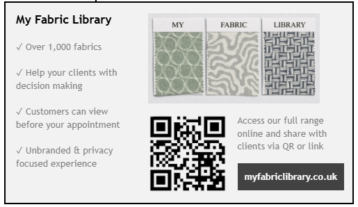 My Fabric Library - browse over 1,000 curtain and Roman blind fabrics online